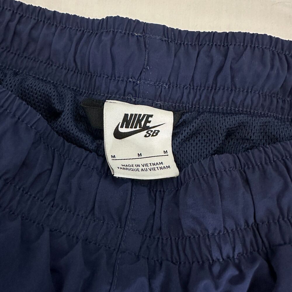 Vintage Niki SB Windbreaker Track Pants Mens Medium Navy Blue Mesh Lined Y2K - Picture 6 of 13
